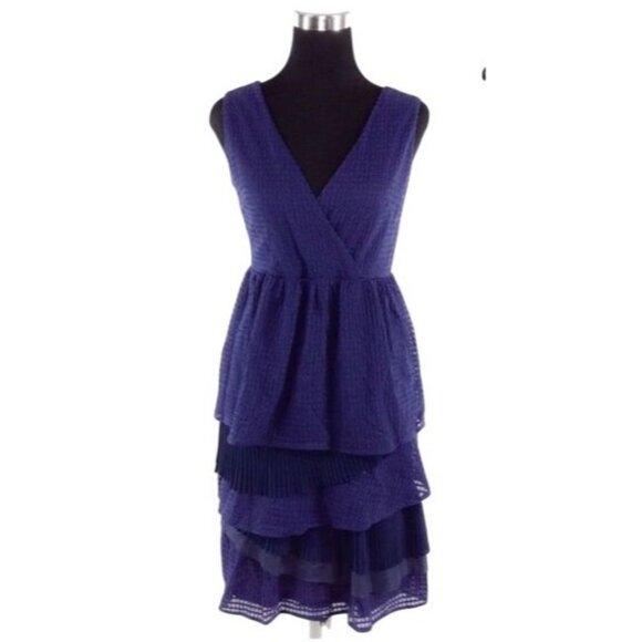 Ric Rac x Anthropologie Gingham Woven Eclectic Midi Dress Vintage Boho Feminine - Picture 14 of 16